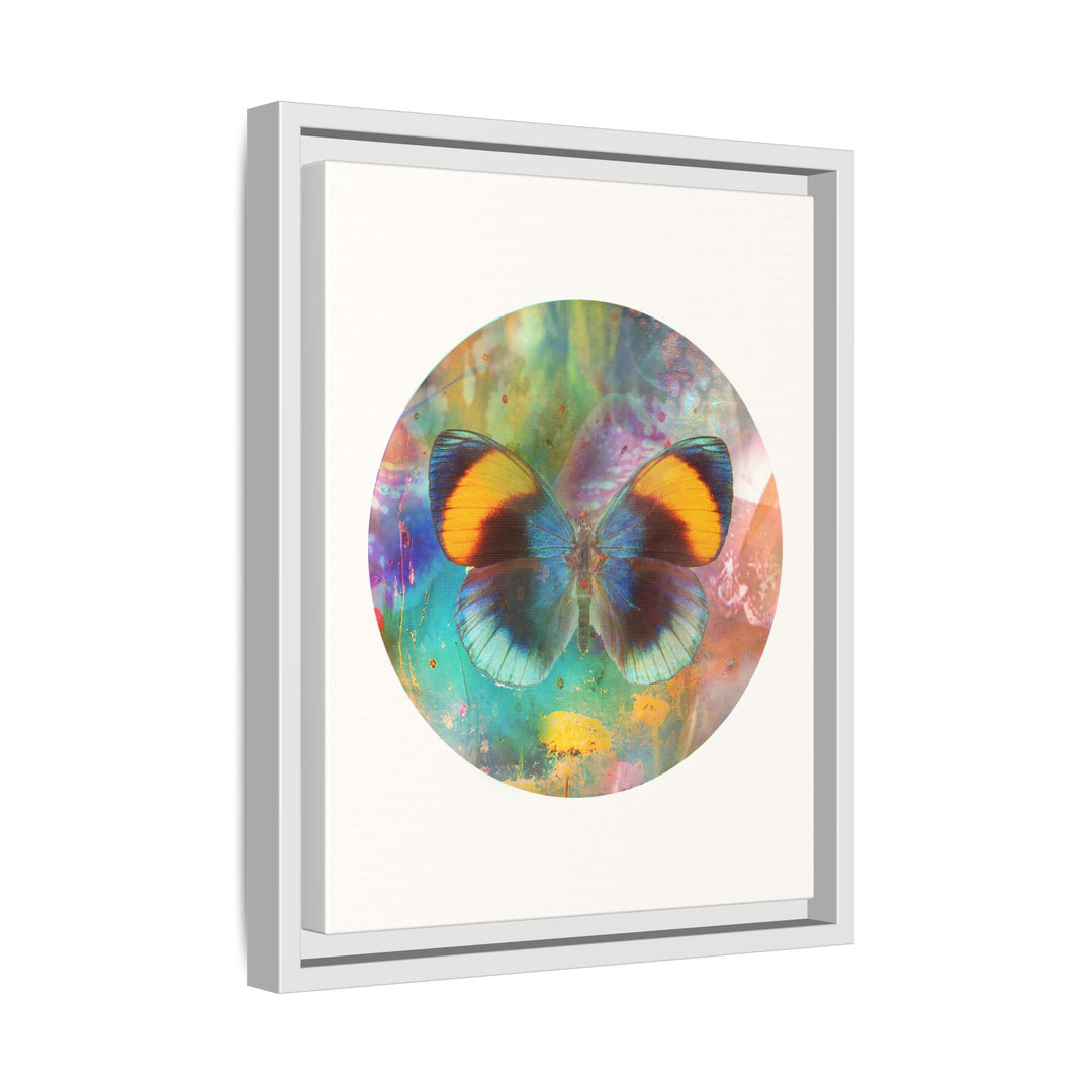 Canvas Wall Art - Sustainably Made Framed Wall Decor - Gold Butterfly