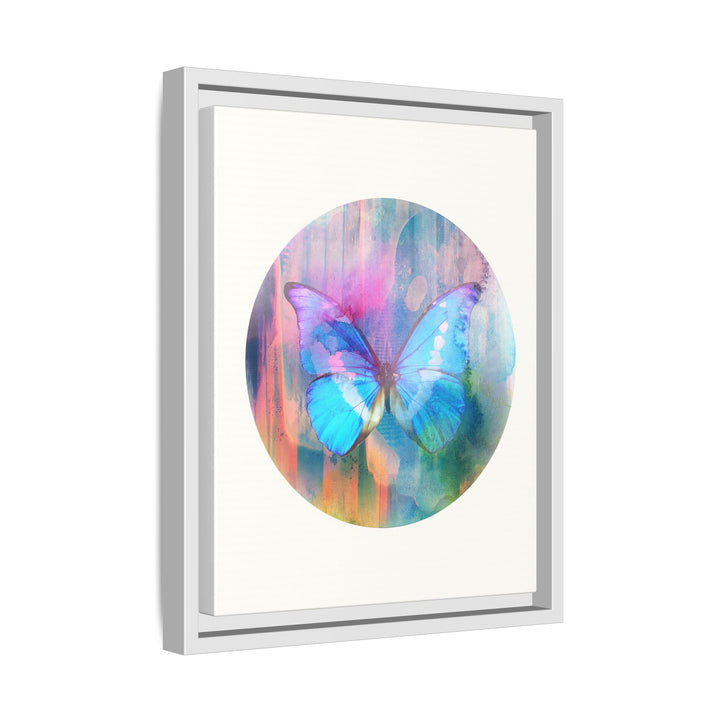 Canvas Wall Art - Sustainably Made Framed Wall Décor - Electric Blue Butterfly