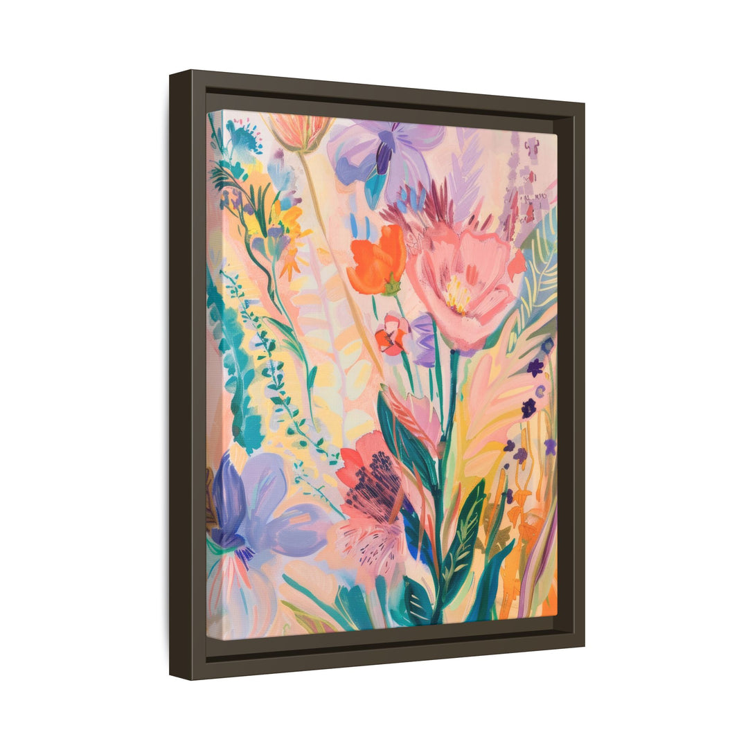 Canvas Wall Art - Sustainably Made Framed Wall Art - Happy Flowers