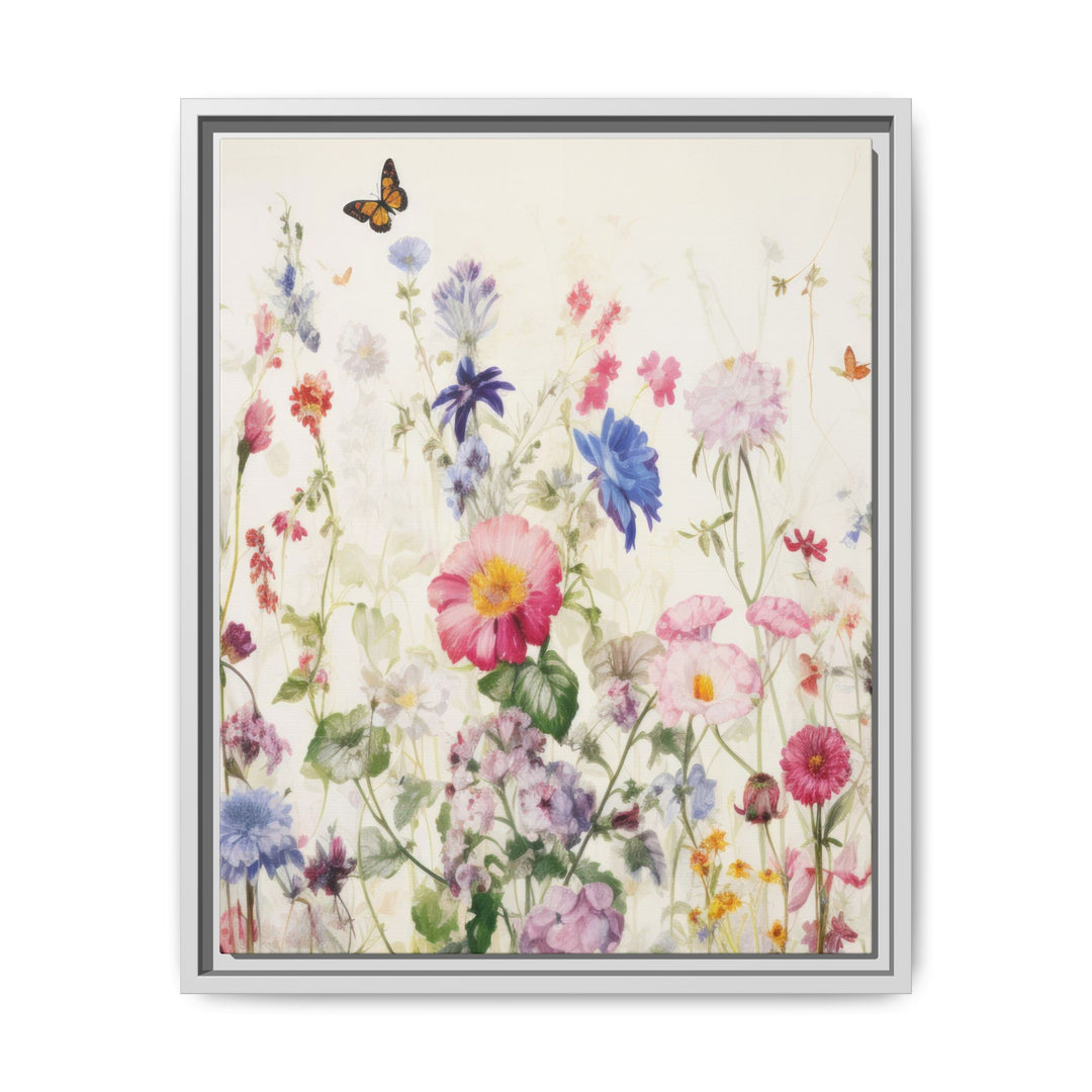 Canvas Wall Art - Sustainably Made Framed Wall Art - Soft Meadow