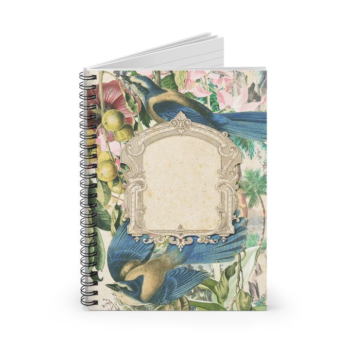 Eco-Friendly Notebook - Ruled Line Journal - Vintage Birds