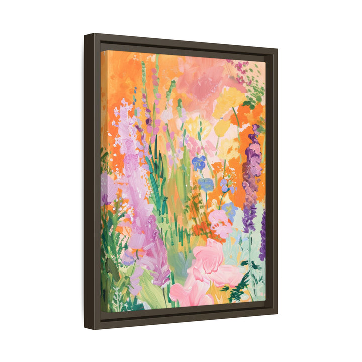 Canvas Wall Art - Sustainably Made Framed Wall Art - Bright Garden