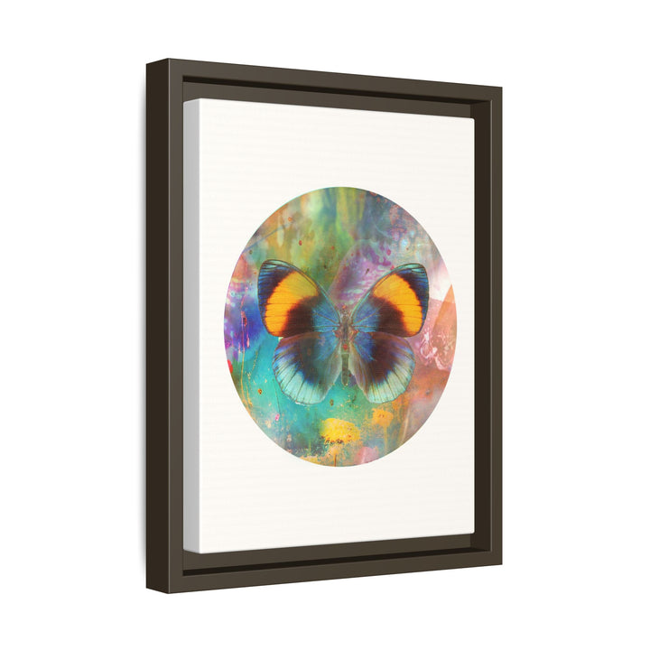 Canvas Wall Art - Sustainably Made Framed Wall Decor - Gold Butterfly
