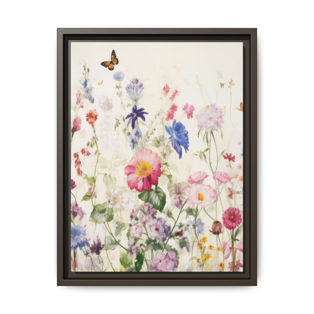 Canvas Wall Art - Sustainably Made Framed Wall Art - Soft Meadow