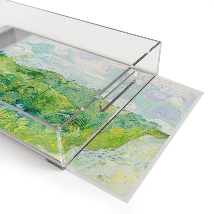 Acrylic Serving Tray - Van Gogh Landscape