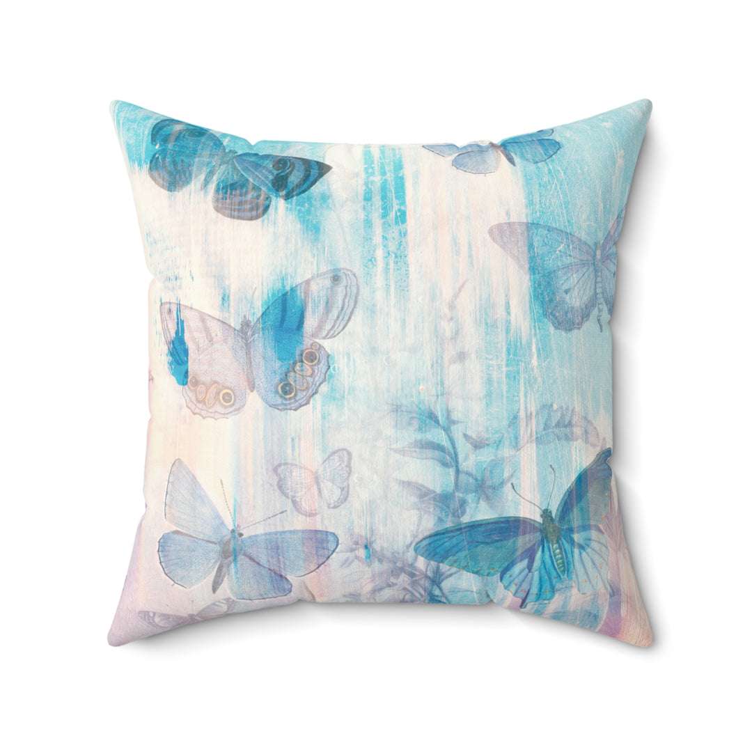 Luxury Faux Suede Pillow - Velvety Soft - Morning Mist