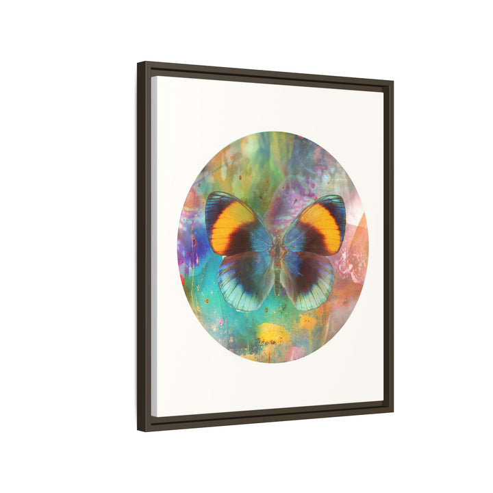 Canvas Wall Art - Sustainably Made Framed Wall Decor - Gold Butterfly