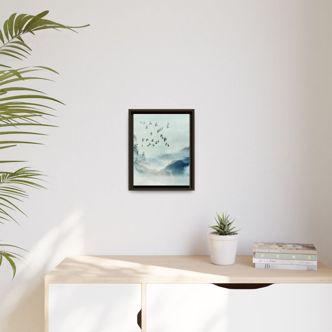 Canvas Wall Art - Sustainably Made Framed Wall Art - Morning Birds