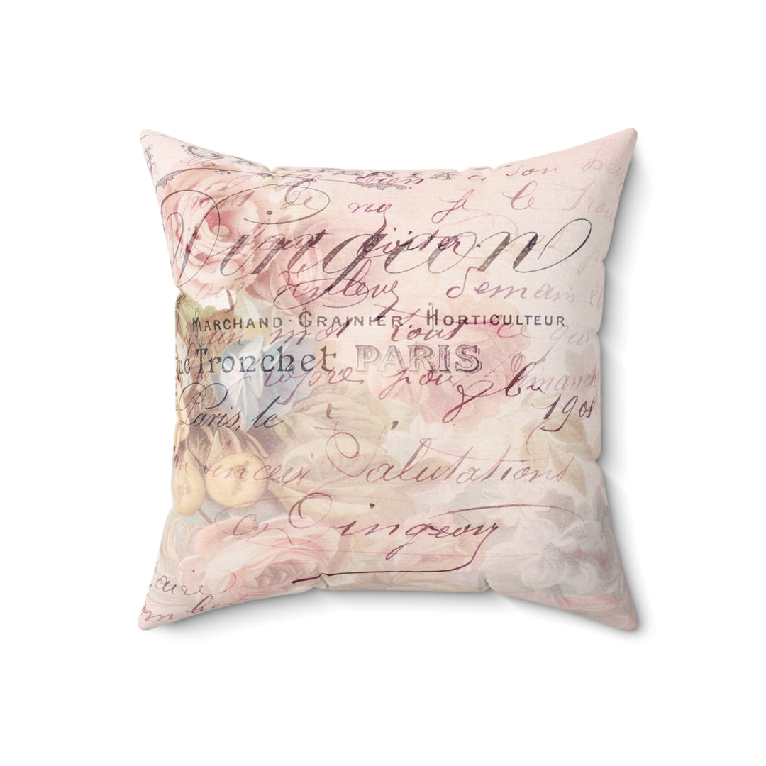 Luxury Faux Suede Pillow - Paris