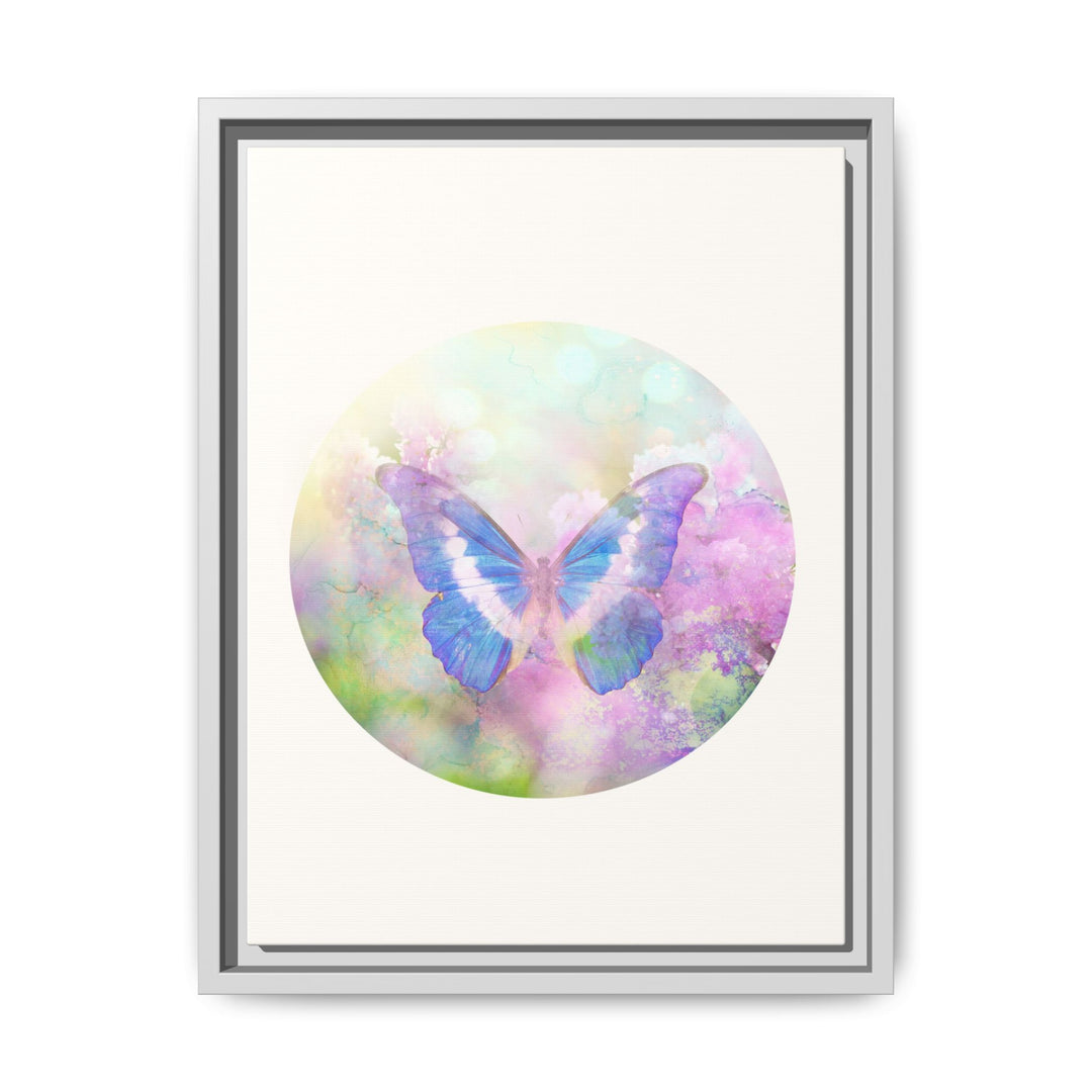 Canvas Wall Art - Sustainably Made Wall Décor - Lilac Butterfly