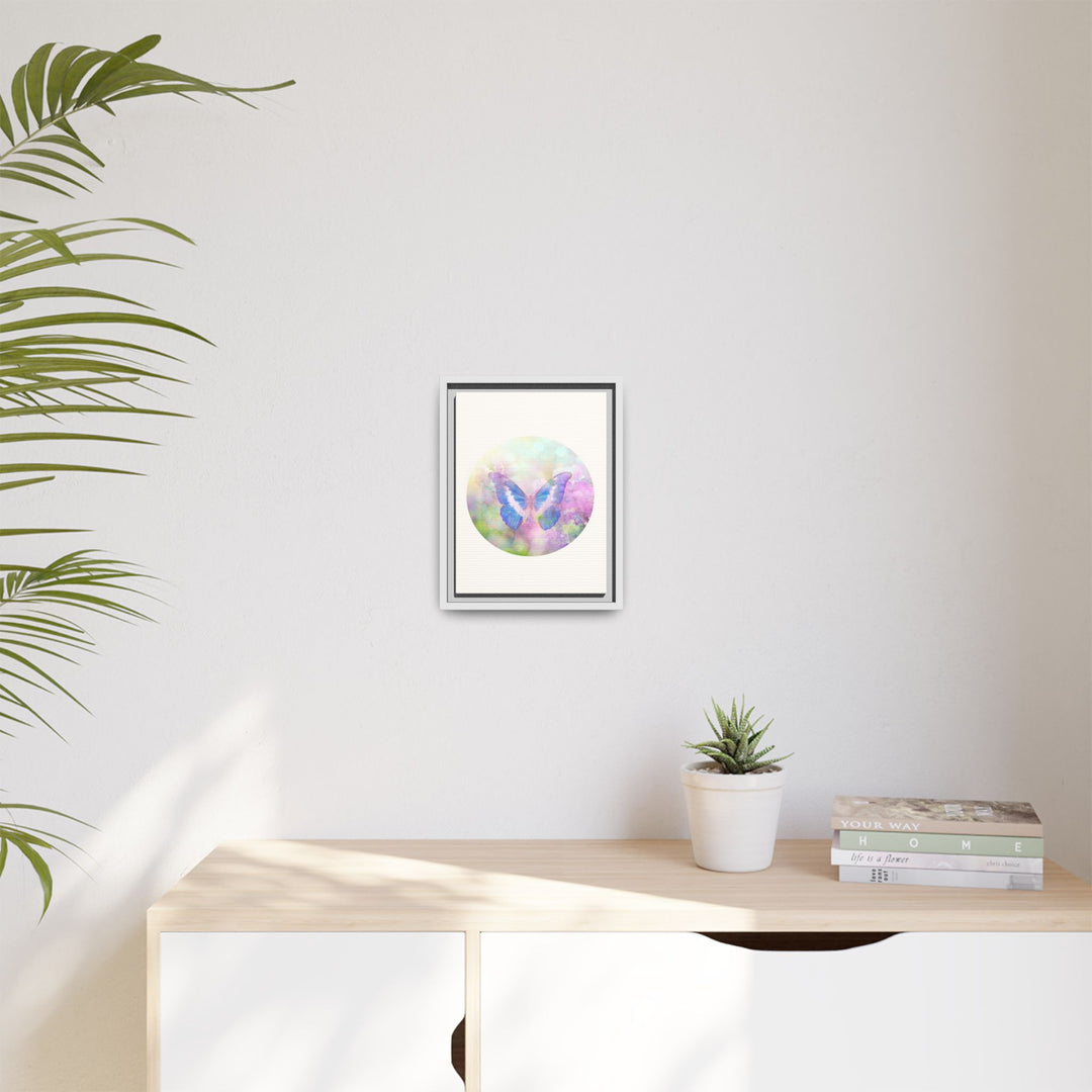Canvas Wall Art - Sustainably Made Wall Décor - Lilac Butterfly