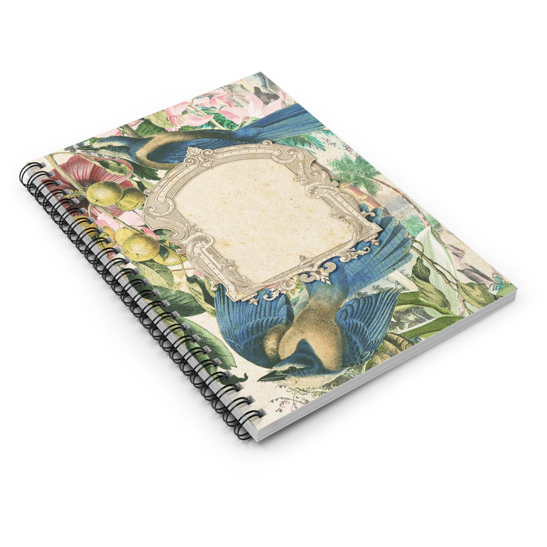Eco-Friendly Notebook - Ruled Line Journal - Vintage Birds