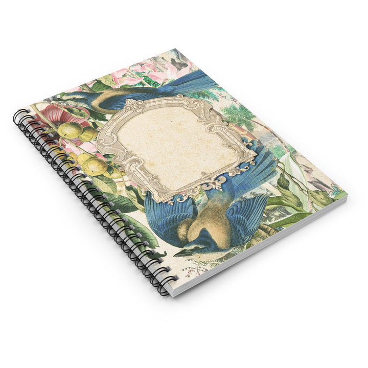 Eco-Friendly Notebook - Ruled Line Journal - Vintage Birds