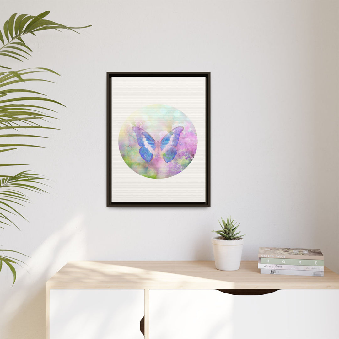 Canvas Wall Art - Sustainably Made Wall Décor - Lilac Butterfly