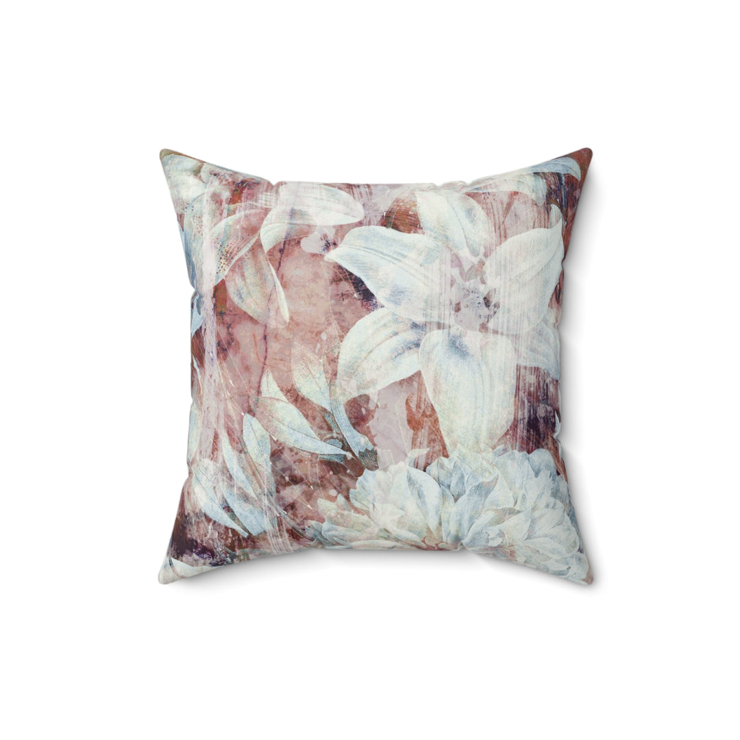 Luxury Faux Suede Pillow - Fall Garden