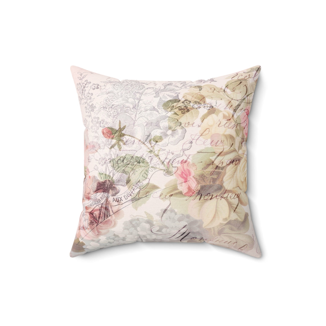 Luxury Faux Suede Pillow - Paris