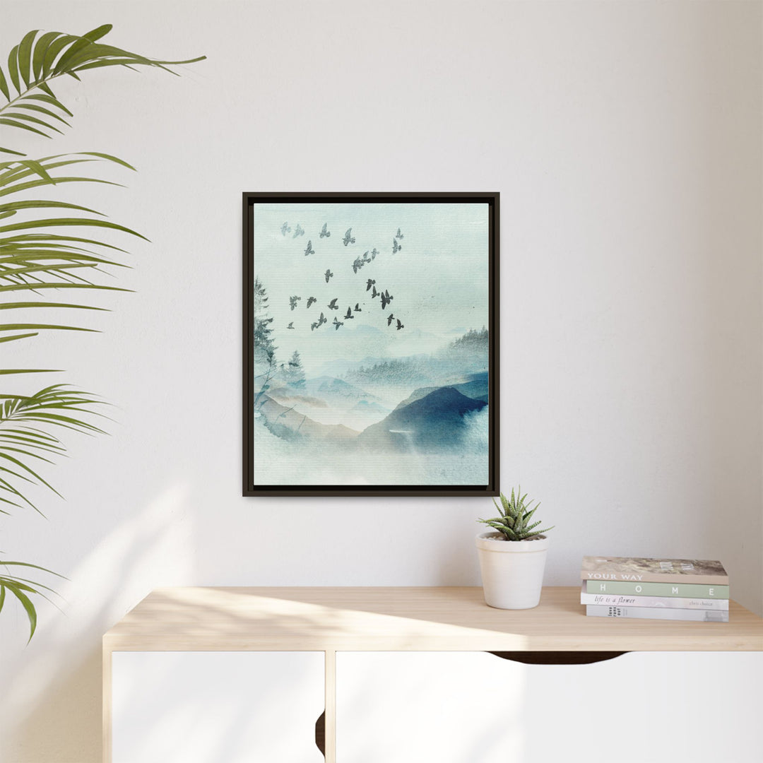 Canvas Wall Art - Sustainably Made Framed Wall Art - Morning Birds