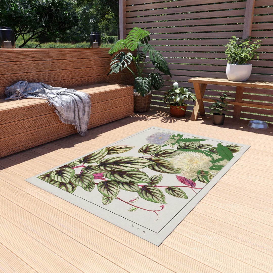 Outdoor Rug - Japanese Flowers 1