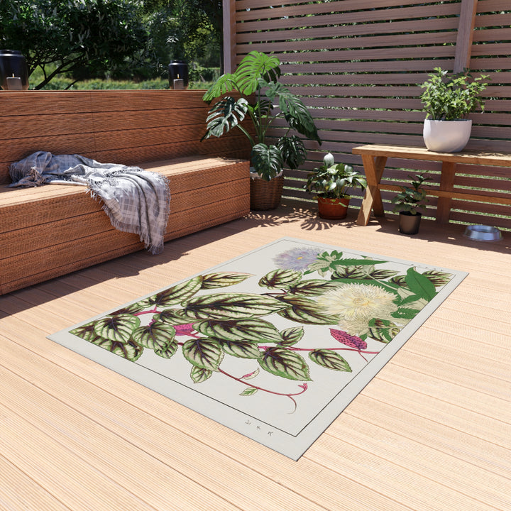 Outdoor Rug - Japanese Flowers 1