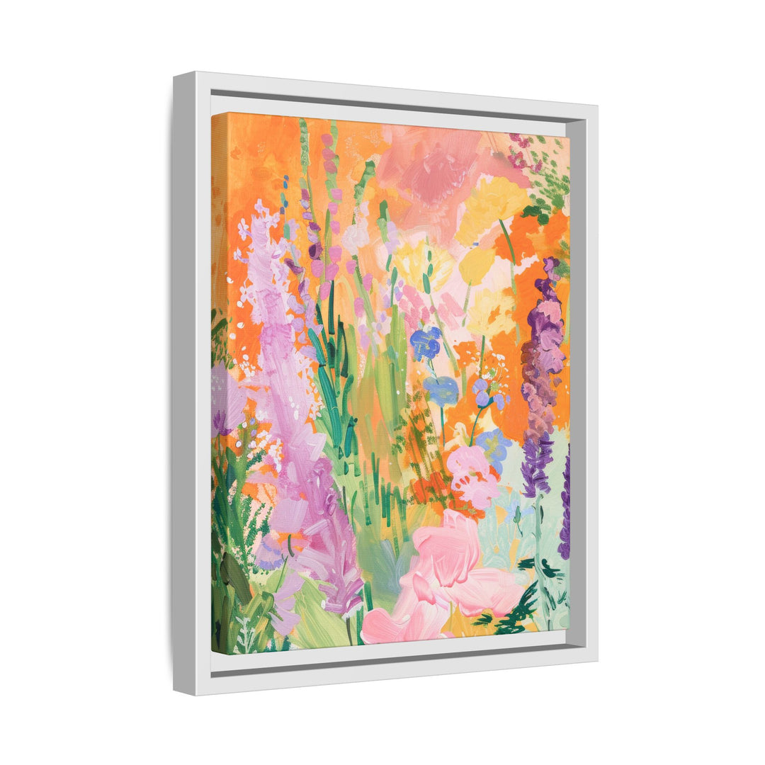 Canvas Wall Art - Sustainably Made Framed Wall Art - Bright Garden